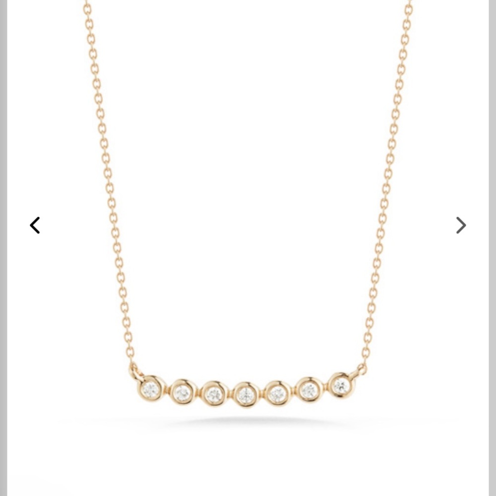 Dana Rebecca Lulu Jack Bezel Bar Necklace